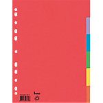 Bene Blanko Register DIN A4 Farbig Sortiert 6-teilig Pappkarton 11 Löcher 48318 6 Stück von Bene