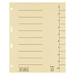 Bene 1 bis 10 Trennblätter DIN A4 Gelb 10-teilig Pappkarton 6 Löcher 97300GE 100 Stück von Bene
