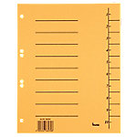 Bene Trend 1 bis 10 Trennblätter DIN A4 Gelb 10-teilig Pappkarton 6 Löcher 50 Stück von Bene