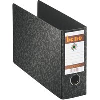 bene Ordner Rückenbreite 7.5 cm DIN A5 quer Karton schwarz marmoriert von Bene