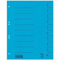 bene Trennblätter DIN A4 210 g/m² blau von Bene