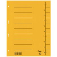 bene Trennblätter DIN A4 210 g/m² gelb von Bene