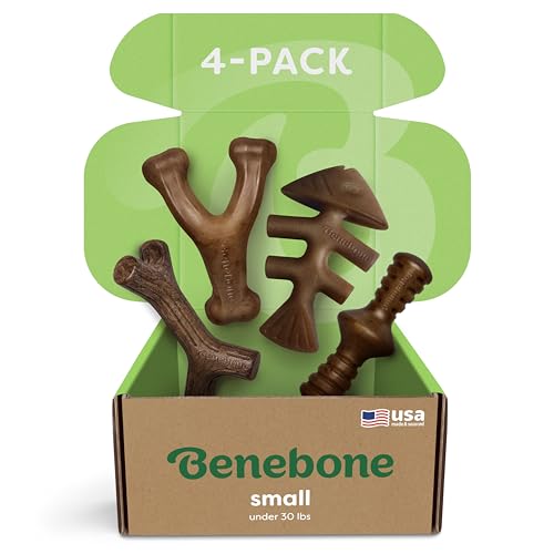 Benebone Unzerstörbare Geschenkbox mit Kauspielzeug für aggressive Kauer, inkl. Wishbone, Fishbone, Stick & Zaggler, langanhaltender Kauspaß, für kleine Hunde Benebone Unzerstörbare Geschenkbox mit Kauspielzeug für aggressive Kauer, inkl. Wishbone, Fishbone, Stick & Zaggler, langanhaltender Kauspaß, für kleine Hunde von Benebone
