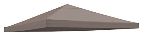 BenefitUSA -Pavillon-Ãœberdachung für Terrasse, Pavillon, Polyester, Einzelstöcke, Taupe von BenefitUSA