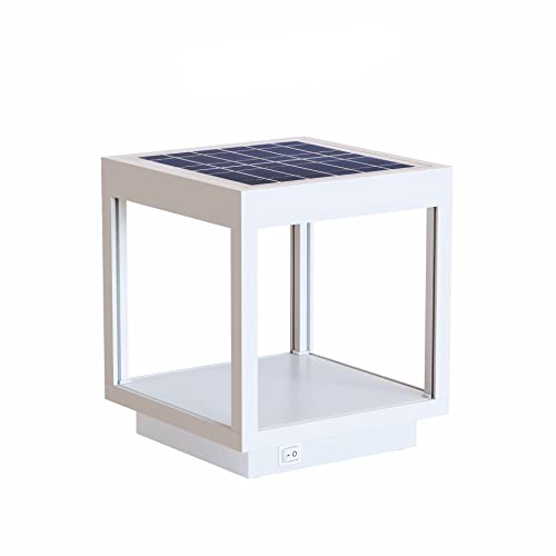 LED Solarleuchte Außen-/Gartenleuchte, Laterne, Tischleuchte mit Akku Beneito Faure VISOR SOLAR ALUMINIUM 3,5W 120° weiß von BENEITO FAURE