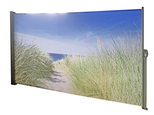 Seitenmarkise ausziehbar 160x300 Markise Sichtschutz Windschutz Sonnenschutz von Benelando