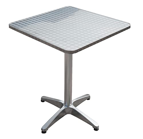 Benelando Bistrotisch klappbar Aluminium Klapptisch Tisch Gartentisch 60x60 cm Garten von Benelando