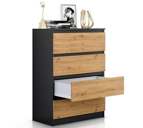 Beneli Kommode Anthrazit 97x40x70 cm | Schubladenkommode mit 4 Schubladen | Modernes Sideboard für Wohnzimmer, Flur & Schlafzimmer | Elegantes Design Beneli Kommode Anthrazit 97x40x70 cm | Schubladenkommode mit 4 Schubladen | Modernes Sideboard für Wohnzimmer, Flur & Schlafzimmer | Elegantes Design von Beneli