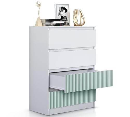 Beneli Kommode Arteso Mint 97x40x70 cm | Schubladenkommode mit 4 Schubladen | Modernes Sideboard für Wohnzimmer, Flur & Schlafzimmer | Stilvolles Design Beneli Kommode Arteso Mint 97x40x70 cm | Schubladenkommode mit 4 Schubladen | Modernes Sideboard für Wohnzimmer, Flur & Schlafzimmer | Stilvolles Design von Beneli