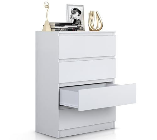 Beneli Kommode Weiß 97x40x70 cm | Schubladenkommode mit 4 Schubladen | Stilvolles Sideboard für Wohnzimmer, Flur & Schlafzimmer | Zeitloses Design Beneli Kommode Weiß 97x40x70 cm | Schubladenkommode mit 4 Schubladen | Stilvolles Sideboard für Wohnzimmer, Flur & Schlafzimmer | Zeitloses Design von Beneli