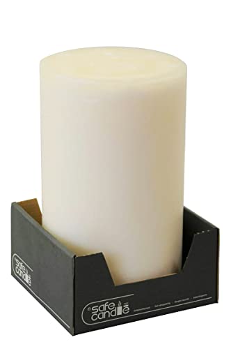 Mehrdochtkerze 3 Docht Kerze XXL Groß Riesen Stumpenkerze Adventskerzen Woll Weiß in 2 Größen mit 15 cm Durchmesser Made in Germany Bis zu 160 Stunden Brenndauer (15x15 CM) von Benera