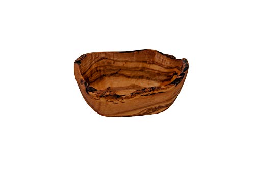 Rustikale Seifenschale Seifenhalter Seifenablage aus echtem Olivenholz Dekorativ für das Bad ca. 14 x 9 x 7 cm von Benera