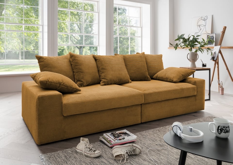 Benformato Big Sofa Sassari: Stilvolle Gemütlichkeit mit Cord-Bezug und Flexiblen Farboptionen Benformato Big Sofa Sassari: Stilvolle Gemütlichkeit mit Cord-Bezug und Flexiblen Farboptionen von Benformato