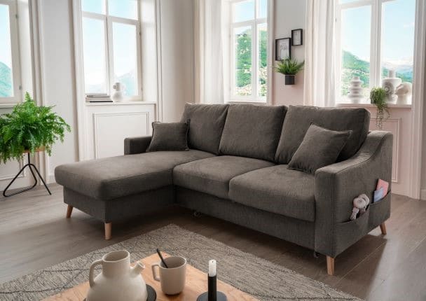 Benformato Ecksofa Valentina mit Bettkasten in verschiedenen Farben erhältlich Mikrofaser Benformato Ecksofa Valentina mit Bettkasten in verschiedenen Farben erhältlich Mikrofaser von Benformato