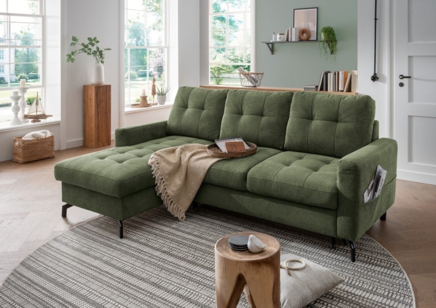 Benformato Sofa Treviso: Schlaffunktion, Bettkasten & Luxus-Mikrofaser von Benformato