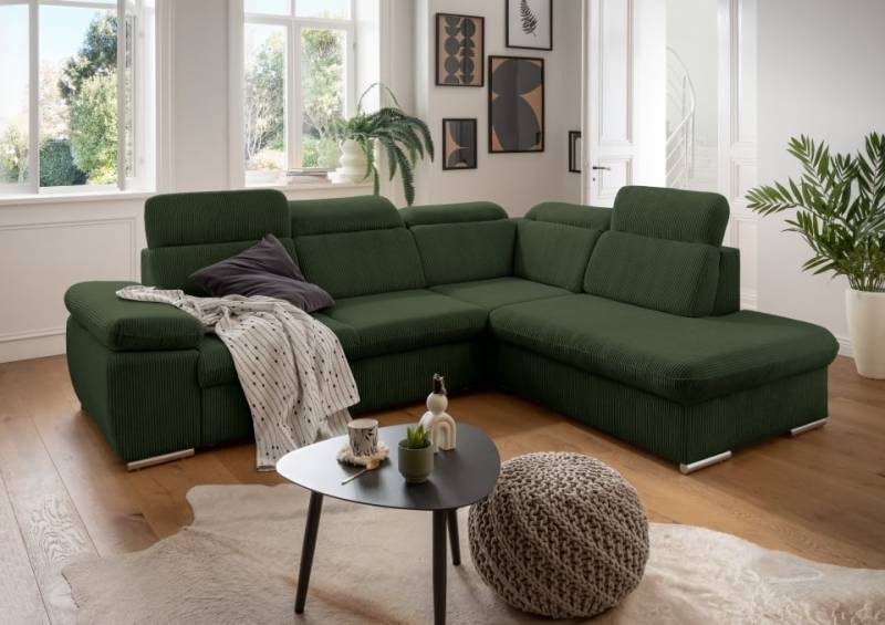 Benformato Sofa Vasto: Elegantes Design mit Schlaffunktion, Bettkasten und verstellbaren Kopflehnen in 4 Farboptionen - Jetzt bei Myhomelando entdecken von Benformato