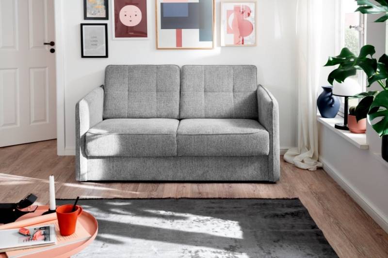Sofa Milano von Benformato mit zwei einzeln ausziehbaren Schlaffunktionen Luxus-Mikrofaser von Benformato