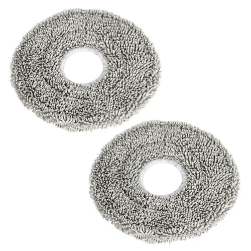 Benfosh Ersatz Mop Pads kompatibel mit Cecotec Conga 11090 Spin Revolution Roboter Staubsauger, Waschbare Wischpads Ersatzzubehör(2 Stück) von Benfosh