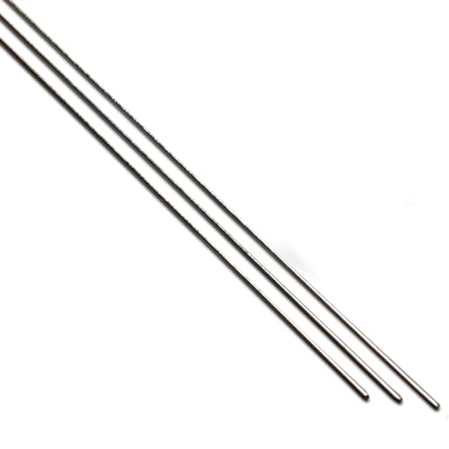 3x Silberlot Silberlotstäbe L-Ag55Sn 1mm Durchmesser 500mm lang zum hartlöten 55% Silber von Bengs Modellbau
