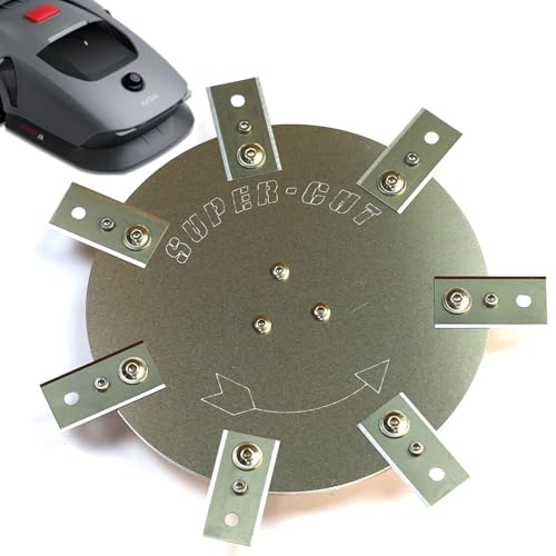 Messerscheibe Mova 600 1000 Edelstahl/Aluminium - 7 feststehende Ceranfeldschaber Klingen - Mähroboter - 200mm Schnittbreite - Heavy Duty! Mähroboter Tuning Messerteller Ersatzteil Messerscheibe Mova 600 1000 Edelstahl/Aluminium - 7 feststehende Ceranfeldschaber Klingen - Mähroboter - 200mm Schnittbreite - Heavy Duty! Mähroboter Tuning Messerteller Ersatzteil von Bengs Modellbau