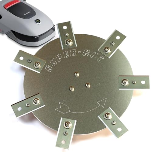 Messerscheibe Kompatibel mit DREAME A1 / A2 Edelstahl/Aluminium - 7 feststehende Ceranfeldschaber Klingen - Mähroboter - 220mm Schnittbreite - Messerteller Ersatzteil von Bengs Modellbau