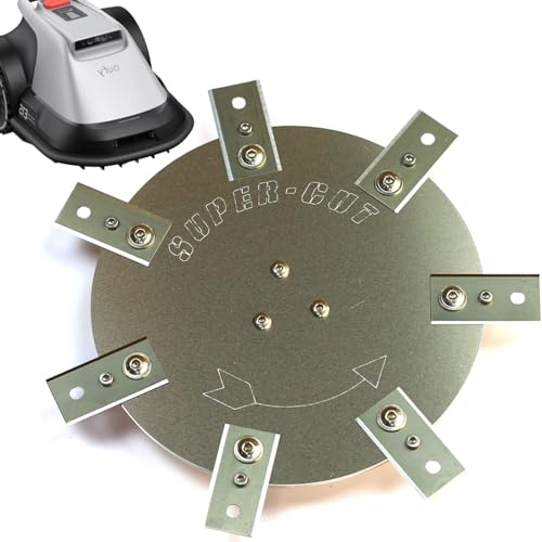 Messerscheibe kompatibel mit Eufy E15 E18 und TerraMow S800 S1200 Edelstahl/Aluminium - 7 feststehende Ceranfeldschaber Klingen - Mähroboter - 200mm Schnittbreite Tuning Messerteller Ersatzteil Messerscheibe kompatibel mit Eufy E15 E18 und TerraMow S800 S1200 Edelstahl/Aluminium - 7 feststehende Ceranfeldschaber Klingen - Mähroboter - 200mm Schnittbreite Tuning Messerteller Ersatzteil von Bengs Modellbau