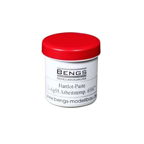 Silberlotpaste zum Hartlöten L-Ag55Sn 10g für besonders feine Lötungen Silberlotstaub und Flussmittel in einem von Bengs Modellbau