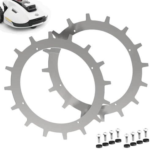 Spikes für MAMMOTION YUKA 1500/2000 – Edelstahl - Entgratet- 8X Edelstahl Schrauben- Traktionsverbesserung für Mähroboter – Rasenmäher Roboter von Bengs Modellbau