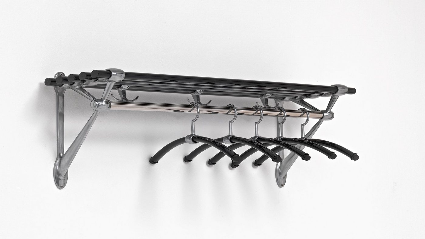 Bengt Ek Design Garderobe Design Garderobe mit Ablage Holz/Alu 1 m (ohne Bügel) von Bengt Ek Design