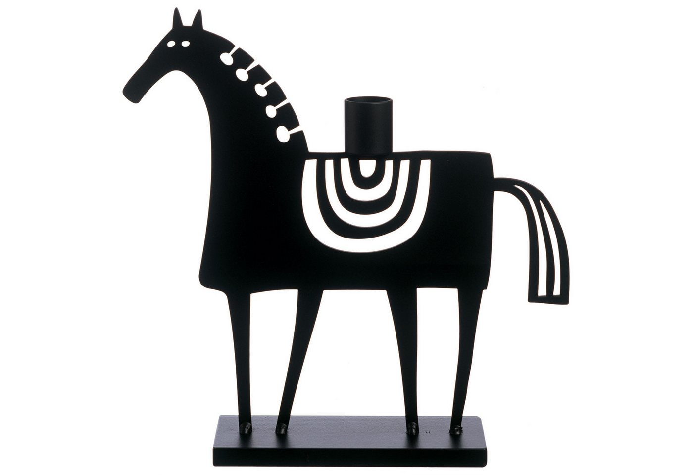 Bengt & Lotta Kerzenständer Schwedisches Pferd Höhe 23 cm schwarz Eisen lackiert, hergestellt in Schweden Eisenlackiert Bengt & Lotta Kerzenständer Schwedisches Pferd Höhe 23 cm schwarz Eisen lackiert, hergestellt in Schweden Eisenlackiert von Bengt & Lotta