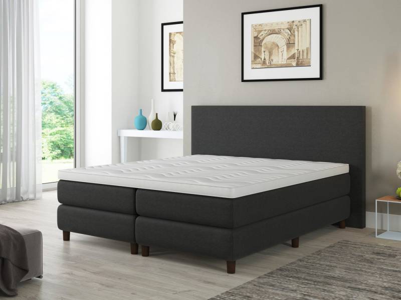 Bengus Boxspringbetten Boxspringbett Boxspringbett FLORENZ 180x200cm inklusive Topper, Boxspringbett ausgezeichnetem Liegekomfort 7 Zonen Komfortmatratzen von Bengus Boxspringbetten