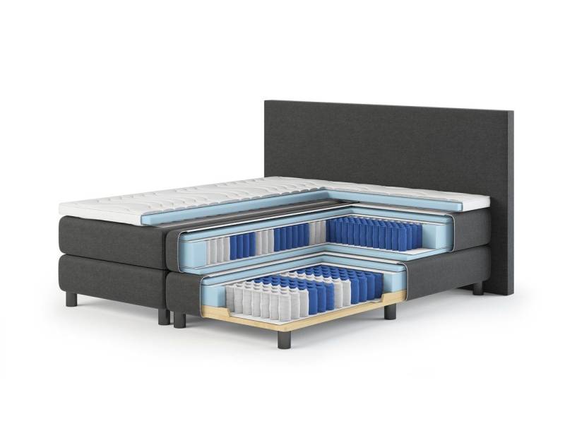 Bengus Boxspringbetten Boxspringbett Boxspringbett FLORENZ 180x200cm inklusive Topper, Boxspringbett ausgezeichnetem Liegekomfort 7 Zonen Komfortmatratzen Bengus Boxspringbetten Boxspringbett Boxspringbett FLORENZ 180x200cm inklusive Topper, Boxspringbett ausgezeichnetem Liegekomfort 7 Zonen Komfortmatratzen von Bengus Boxspringbetten