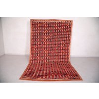 Alter Berber Teppich 15 X 25 cm Naturfaser - Stroh Wollteppich Hassira Matte von Beniouraincarpets