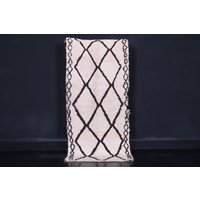 Beni Ourain Teppich 7 X 1, 6 M - Handgeknüpfter Berber Vintage Wollteppich Läufer von Beniouraincarpets