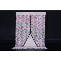 Berber Teppich 100 X 120 cm Bunter - Handgewebter Wollteppich Shaggy Marokko von Beniouraincarpets
