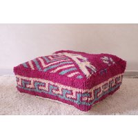 Pouf Mit 60 X cm Design - Handgefertigter Boho Bodenkissen Und Fußhocker von Beniouraincarpets