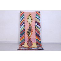 Wunderschöner Boucherouite Teppich - Handgeknüpfter Berber 10 X 25 cm von Beniouraincarpets