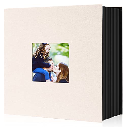 Benjia Fotoalbum, 15,2 x 10,2 cm, Leinen, 600 Taschen, Fotoalben für Quer- und Hochformat, 10 x 15 cm, Beige von Benjia