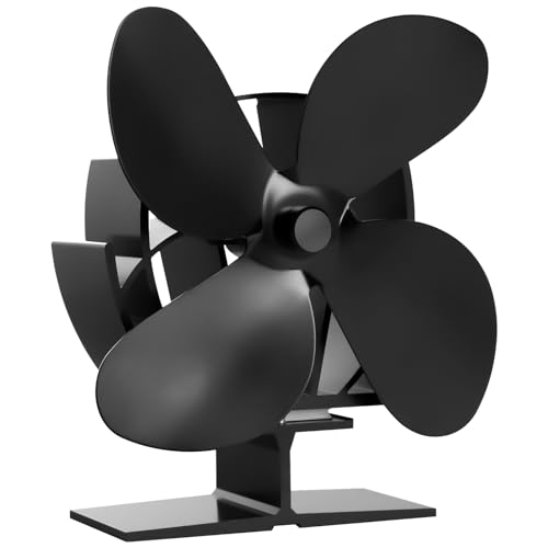 Kaminventilator Ofenventilator Lüfter mit 4 Blättern Geräuscharmer Betrieb Hitzebetrieben für Holzofen Kamin Kaminventilator Ofenventilator Lüfter mit 4 Blättern Geräuscharmer Betrieb Hitzebetrieben für Holzofen Kamin von BenkerEsti