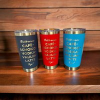 Personalisierter Thermobecher, Edelstahlbecher, Lasergravur Mit Wunschname Und Motiv, Coffee To Go, 590Ml Verschiedene Farben von BenksKreativshop