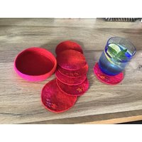 Glasuntersetzer Set Aus Filz von BennyDackel