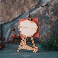 Kessel Grill Ornament | Outdoor, Grillen, Weihnachten, Urlaub, Stocking Stuffer, Baum Dekor, Holz, Handgefertigt, Usa Made, Benoit Es Design Co von BenoitsDesignCo