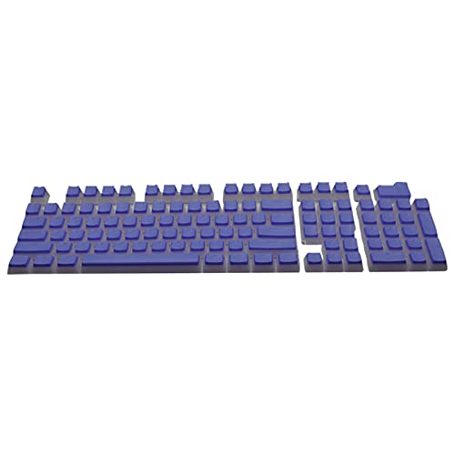 Benoon Ersatz-Tastenkappen für mechanische Spieltastatur, 104 Stück/Set, Tastenkappen, schöne zweifarbige Pudding-Form, verschleißfest, PBT, mechanische Tastaturkappen für PC, violett von Benoon