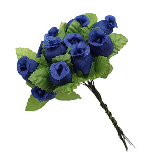 Benoon Kunstblumen für den Außenbereich, 1 Blumenstrauß, künstliche Blumen, 12 Rosenköpfe, DIY, Basteln, Zuhause, Party, Hochzeit, Dekoration, Saphirblau Benoon Kunstblumen für den Außenbereich, 1 Blumenstrauß, künstliche Blumen, 12 Rosenköpfe, DIY, Basteln, Zuhause, Party, Hochzeit, Dekoration, Saphirblau von Benoon