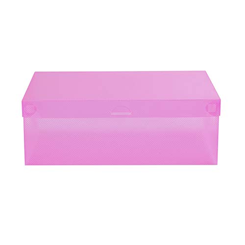 Benoon Schuhbox Transparent Staubdicht Stapelbar Schublade Schuhe Aufbewahrungsbox Container Organizer Pink von Benoon