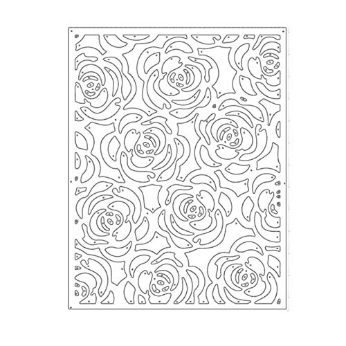 Stanzschablonen für Scrapbooking und Bastelarbeiten, Blume, Rose, Metall, für Scrapbooking, Papier, Karten, Alben, Hintergrund – Silber von Benoon