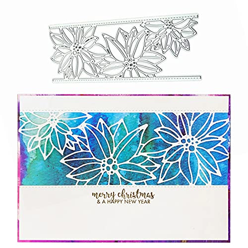 Stanzschablonen für Scrapbooking und Bastelarbeiten, Blumen-Spitze, Stanzform, für Scrapbooking, Papierkarten, Stanzschablone – Silber von Benoon