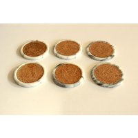 6 Untersetzer Aus Marmor Und Kork - 1970Er Landhaus-stil Vintage, Mid Century, Coasters Made Of Marble & Cork As A Set 6 Untersetzer Aus Marmor Und Kork - 1970Er Landhaus-stil Vintage, Mid Century, Coasters Made Of Marble & Cork As A Set von BensGermanVintage