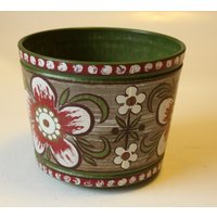 Blumentopf Kunststoff Ideal Für Katzenbesitzer Übertopf, Vintage, Mid Century, Plastic Planter For Cat Owner Made in West Germany von BensGermanVintage