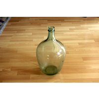 Demijohn 10 Ltr. Grün Transparent Glasflasche Glasballon Gärballon Weinballon Weinflasche Dekoration - Vintage Mid Century Demijohn 10 Ltr. Grün Transparent Glasflasche Glasballon Gärballon Weinballon Weinflasche Dekoration - Vintage Mid Century von BensGermanVintage